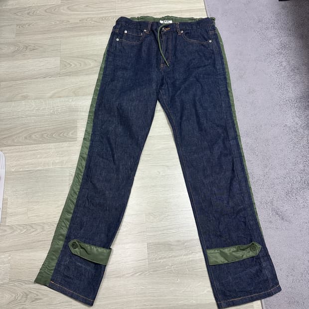 sacai x apc 사카이 아페쎄 데님 셋업 팝니다