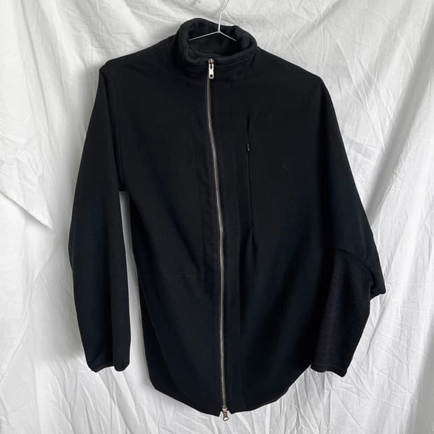 gomme 언밸런스 드레이프 울 집업 자켓