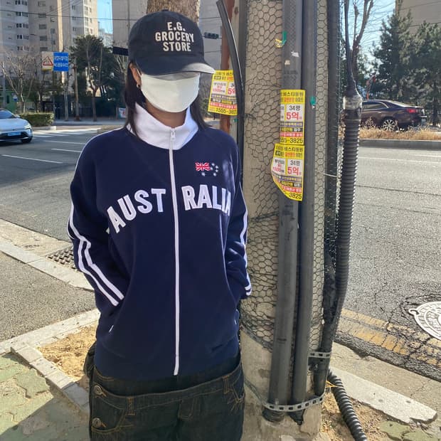빈티지 오스트레일리아(Australia) 트랙 재킷