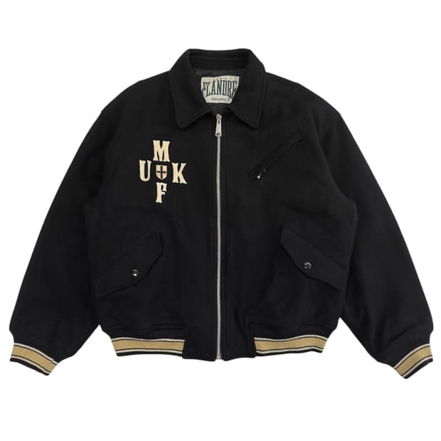 맨즈 플랑드르 mens flandre JPN 울 바시티자켓