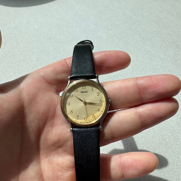 Seiko quartz gold vintage 5P31-6090