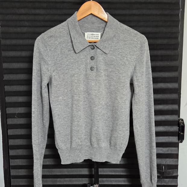 (정품) [메종 마르지엘라] 4 엘보 패치 폴로 니트 | 00130