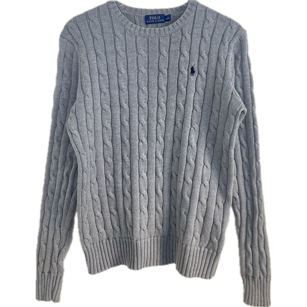 [S] 폴로 랄프로렌 여성 코튼 케이블 꽈배기 니트 스웨터