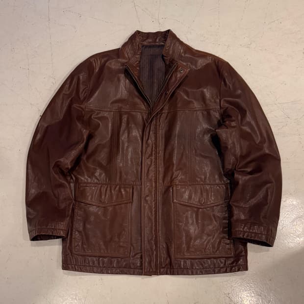 00s LONDI brown Nonkara sheepskin jacket