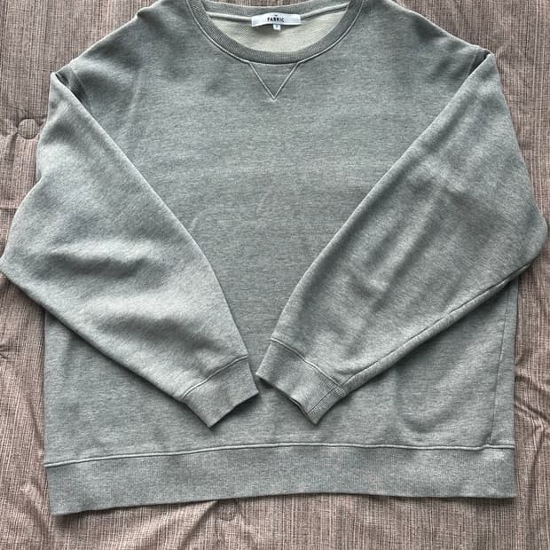 더 패브릭 맨투맨 그레이 2사이즈(L-XL)