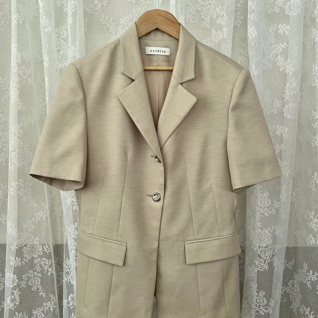 M) 오떼뜨 octette 반팔 블레이저 자켓