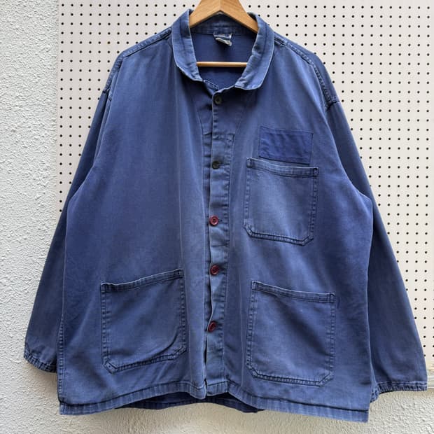 HARD FADED BIG SIZE BELTED 빈티지 프렌치워크자켓