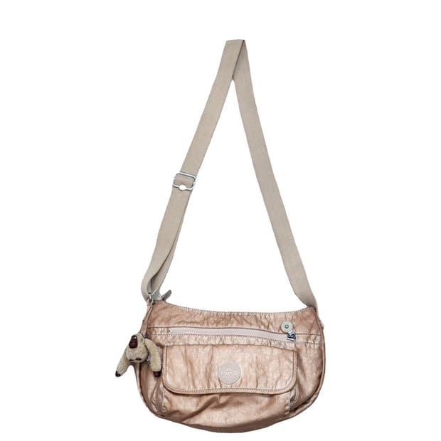 KIPLING 유광 베이지 숄더백