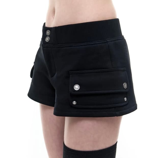 Op. 08 BOO MICRO CARGO PANTS BLACK