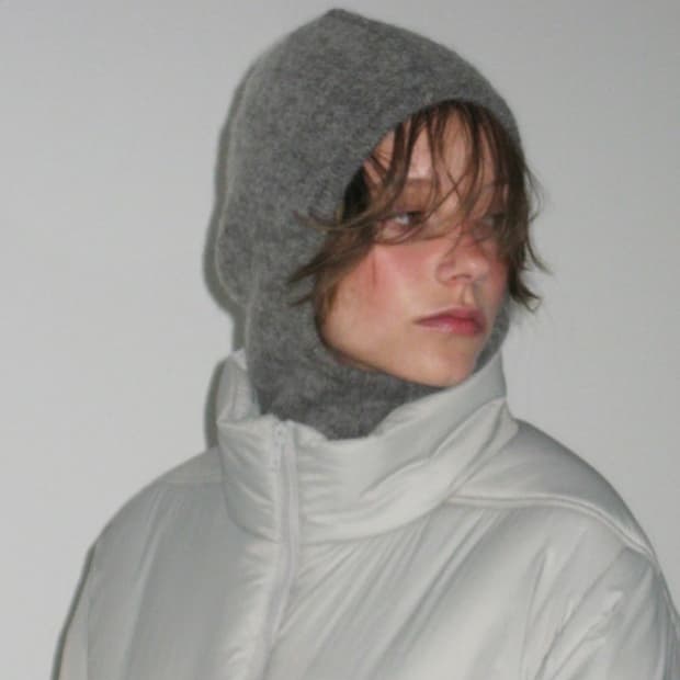 [로우클래식] 알파카혼방 바라클라바 그레이