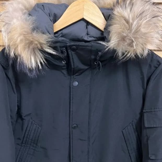 커버낫 남성 블랙덕다운야상패딩 L