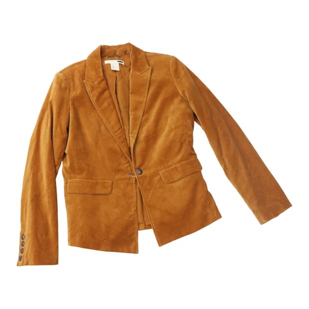 LEVI'S 리바이스 빈티지 머스타드 벨벳 블레이저 자켓 S