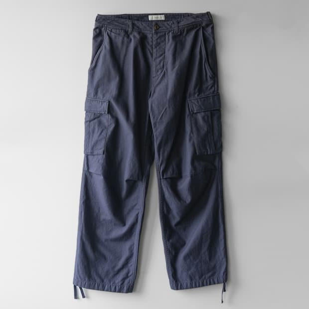 아워셀브스 Washed Cotton Field Pants - Navy