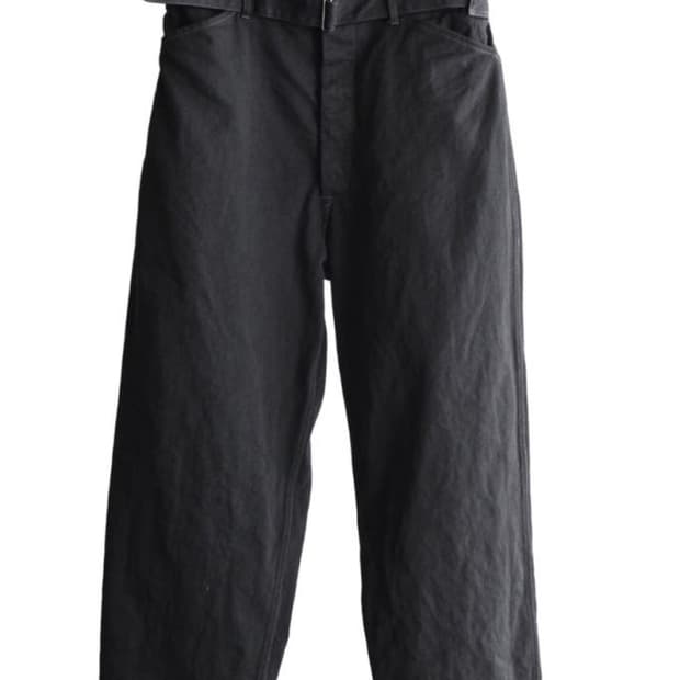 [3] 코모리 comoli 26ss 블랙데님벨티드팬츠