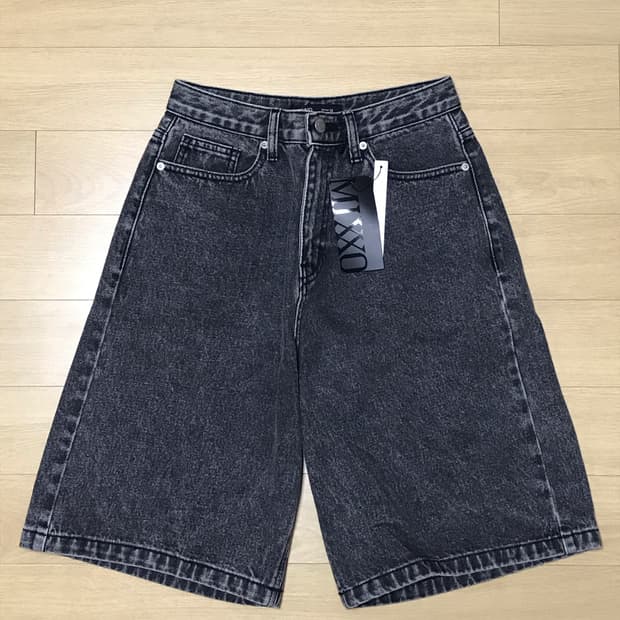 MIXXO 미쏘 루즈핏 버뮤다 데님 팬츠
