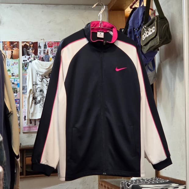 나이키 일본판 핑크 네이비 져지 트랙탑