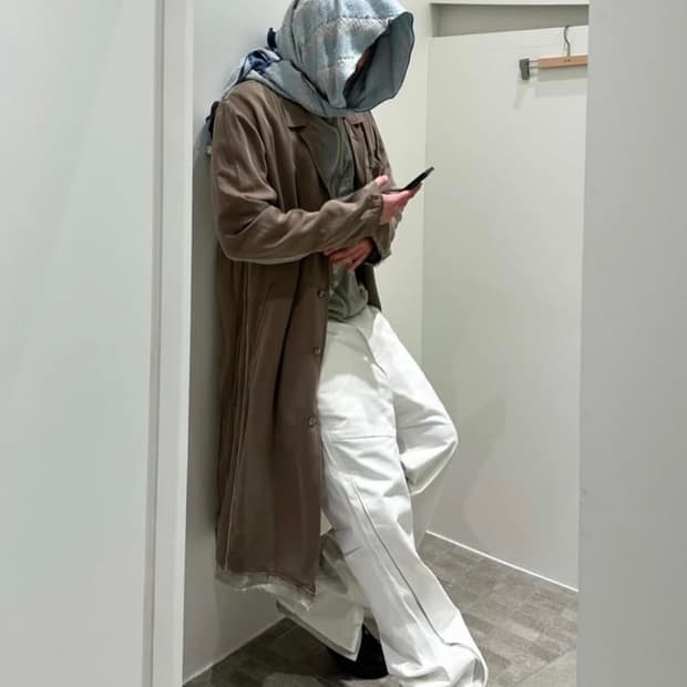 xlim 스카프 아이스 블루 새상품