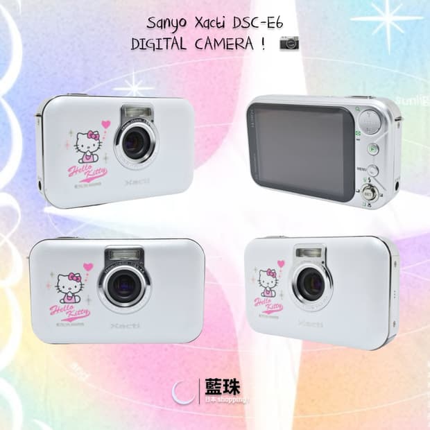 산요 작티  DSC-E6 빈티지 디카 디지털 카메라  디카 화이트 