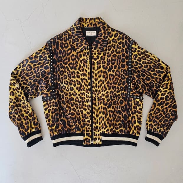 15ss 생로랑 에디슬리먼 레오파드 블루종 자켓 50