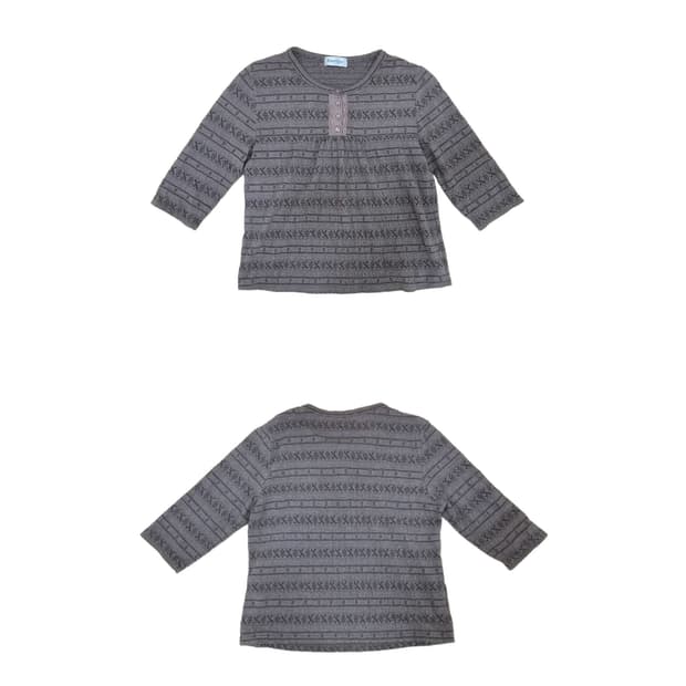 빈티지 브라운 레이스 탑