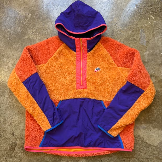 나이키 쉐르파 플리스 아노락 후디