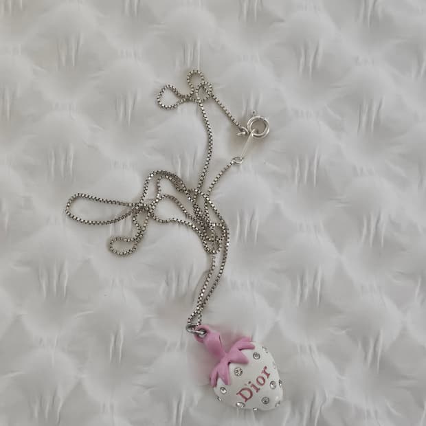 925실버 디올 정품 빈티지 업사이클링 목걸이