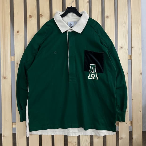 (2XL) 아디다스 딥그린 안티 유니버시티 폴로 셔츠