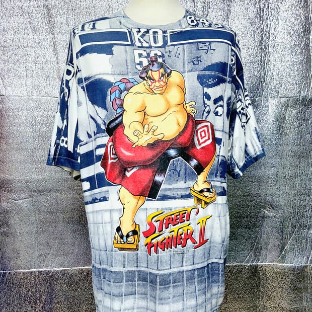 ♤필독♤ 올드스쿨 스트리트 파이터 2 혼다 티셔츠