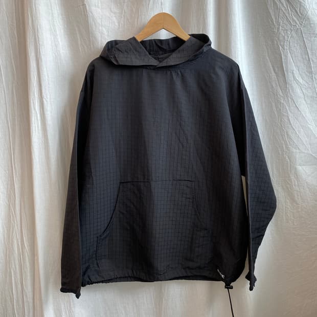 블랙 나일론 후드탑(MEN M/MADE IN USA)