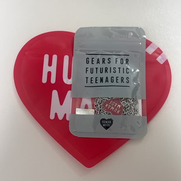 휴먼메이드 하트 목걸이 새상품