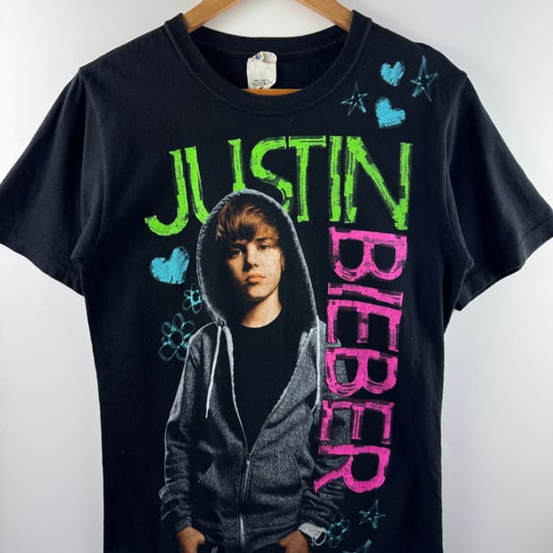 저스틴비버 부틀렉 프린팅 티셔츠2142