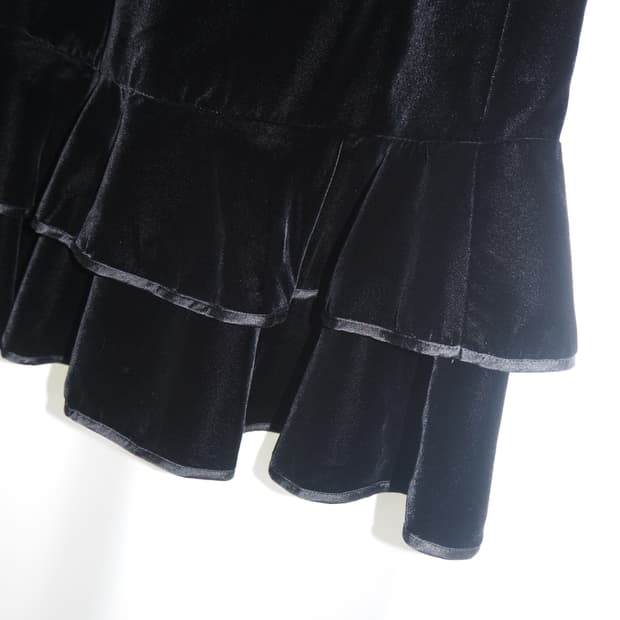 vintage velvet skirt 