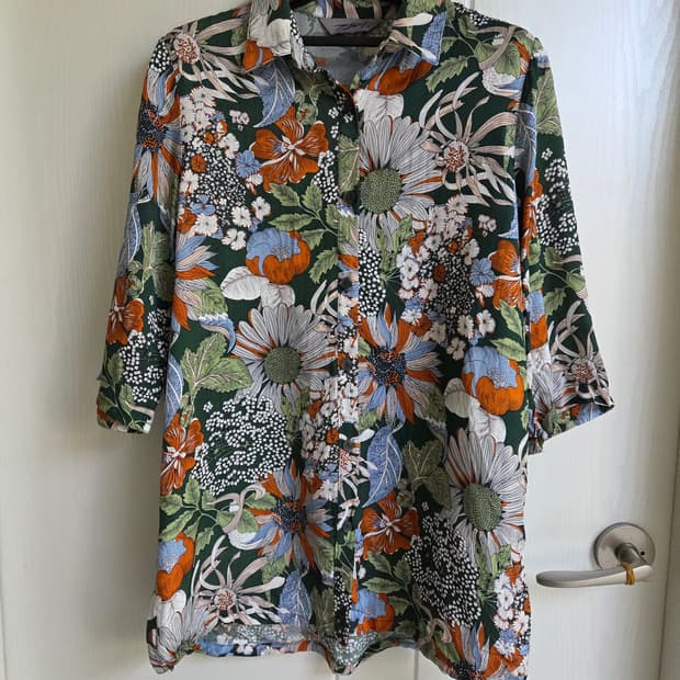 새상품 쟁이 인견 100%  셔츠 블라우스 M