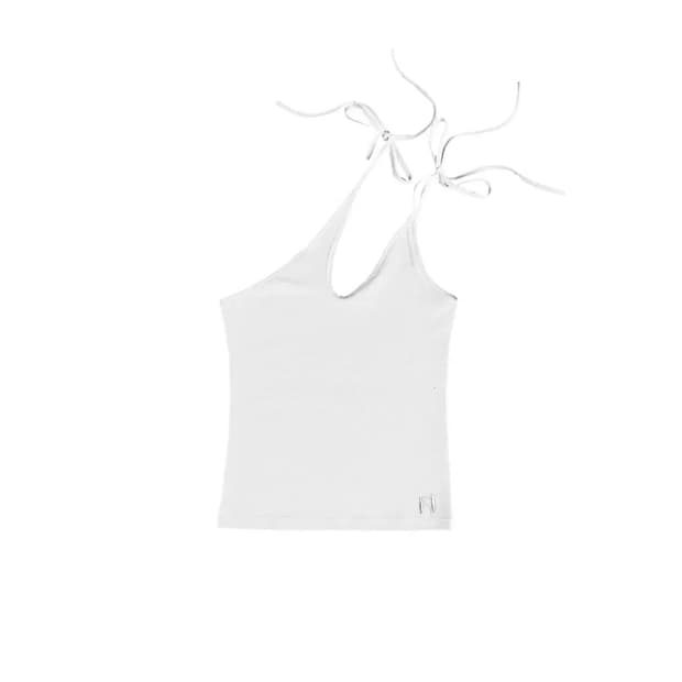 뉴얼린 슬리브리스 레이어드 티 