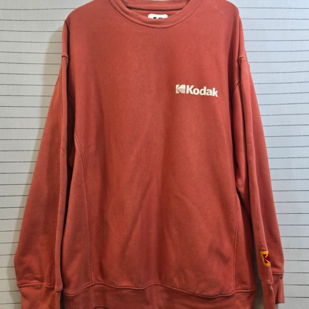 코닥 Kodak 맨투맨 티셔츠 오렌지