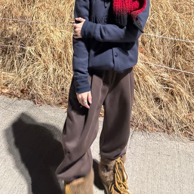 지방시 로고 테디 바시티 4g 엠브로이더리 후드 울 봄버 자켓 M