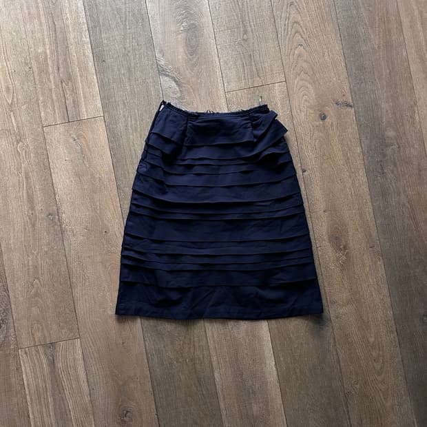 Ruffle Layer Flare Skirt
