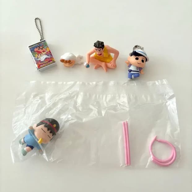 짱구 짱아 철수 테이프 비디오 목욕 기차놀이 댄서즈 가챠 피규어