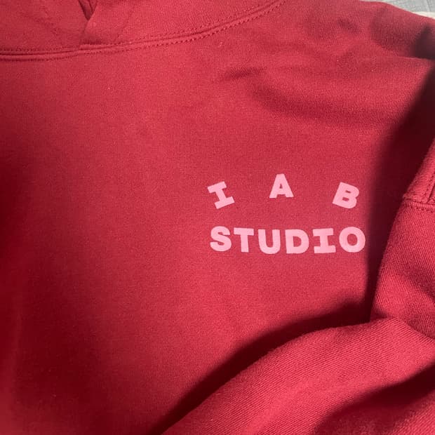 Iab studio 후드티 로즈베리 [사이즈L]