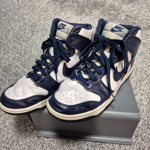나이키 덩크하이 레트로 네이비 275