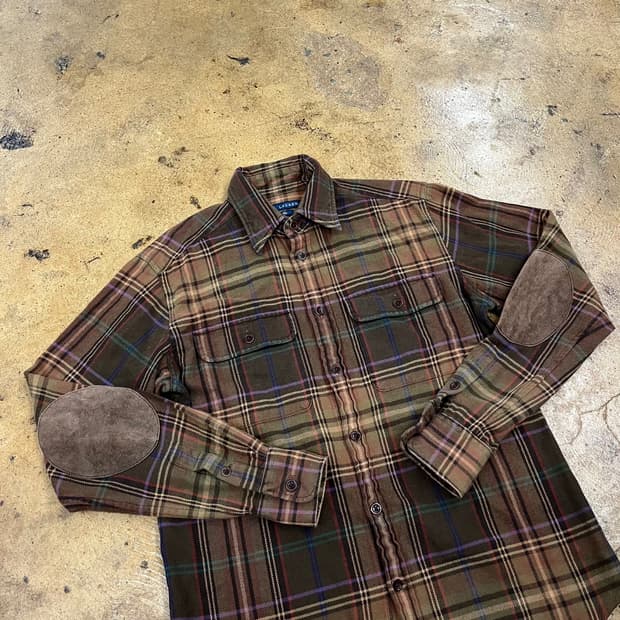 폴로 랄프로렌 브라운 체크 셔츠