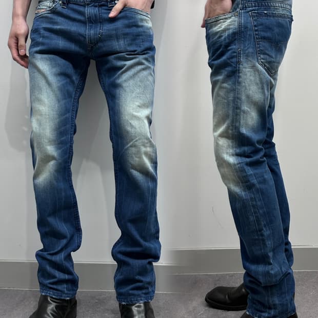 디젤 콘트라스트 워싱 데님 팬츠