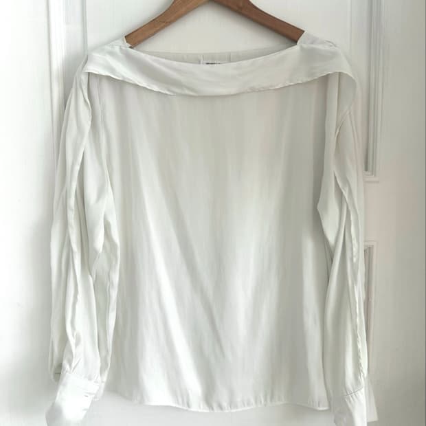 White Silky Blouse