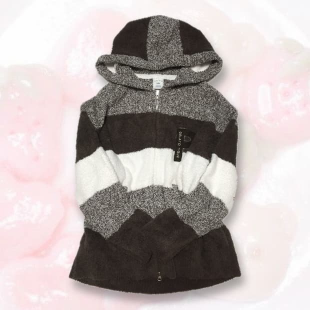 빈티지 젤라또피케 초코 후드집업