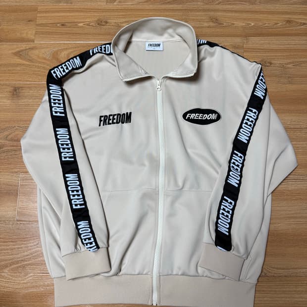 [XL]프리덤 레터링 져지 자켓