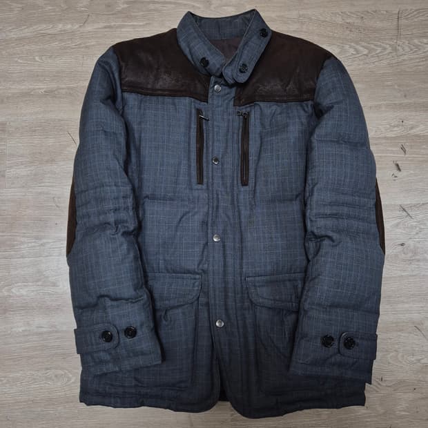 STCO 에스티코 남성 클래식 덕다운 스웨이드 배색 패딩 2XL(110)