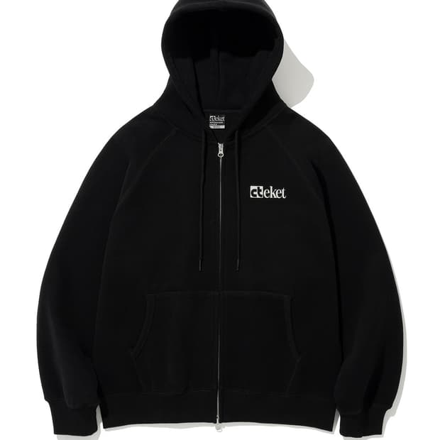 테켓 후드집업 블랙 L Plan Zip-Up Hoodie Black 