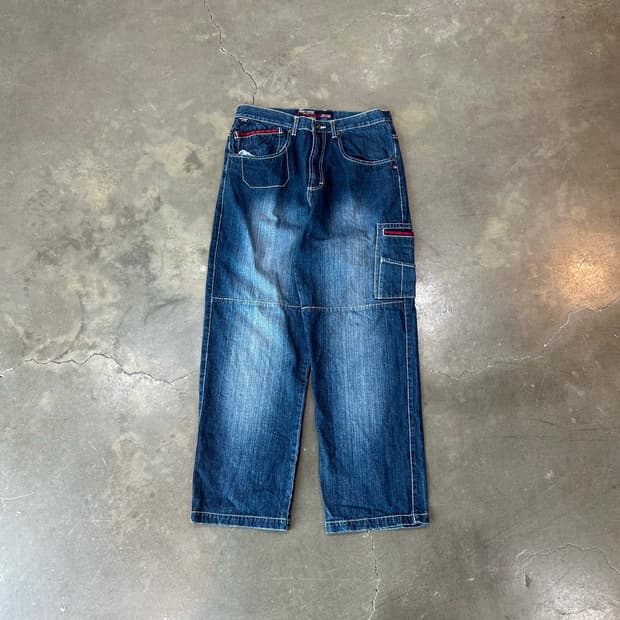 팻팜 데님 팬츠