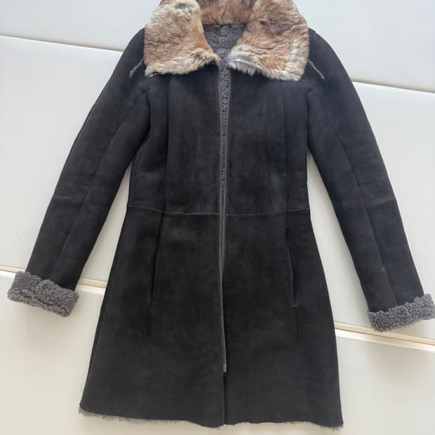 [정가300] V.SP 명품 무스탕 타임 코트 퍼 한섬