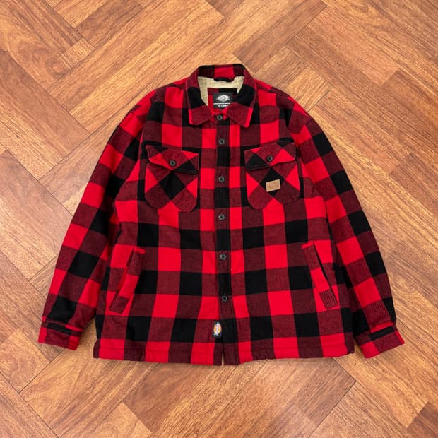 XL 디키즈 타탄체크 자켓 